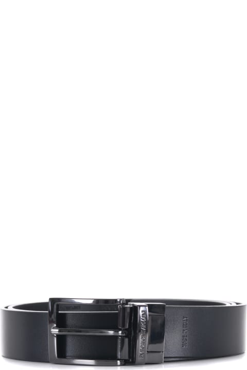 Emporio Armani إكسسوارات لـ القسم الرجالي Emporio Armani Leather Belt