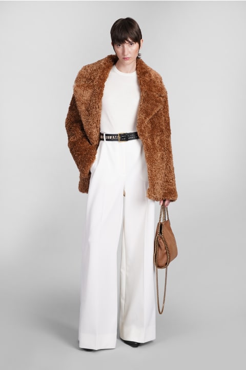Clothing for Women Stella McCartney Coat In Brown Polyamide Polyester