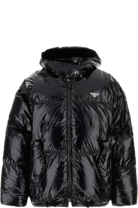 Prada Coats & Jackets for Women Prada Black Re-nylon Padded Jacket