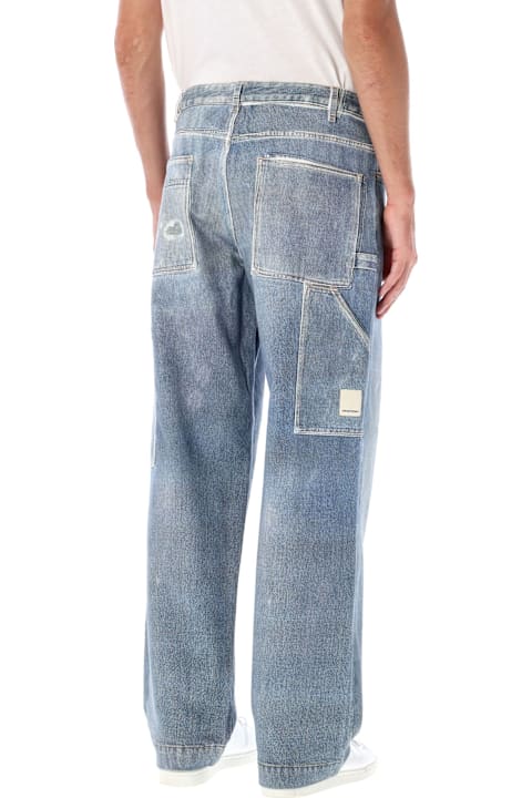 Emporio Armani الجينز لـ القسم الرجالي Emporio Armani Wide-leg Jeans