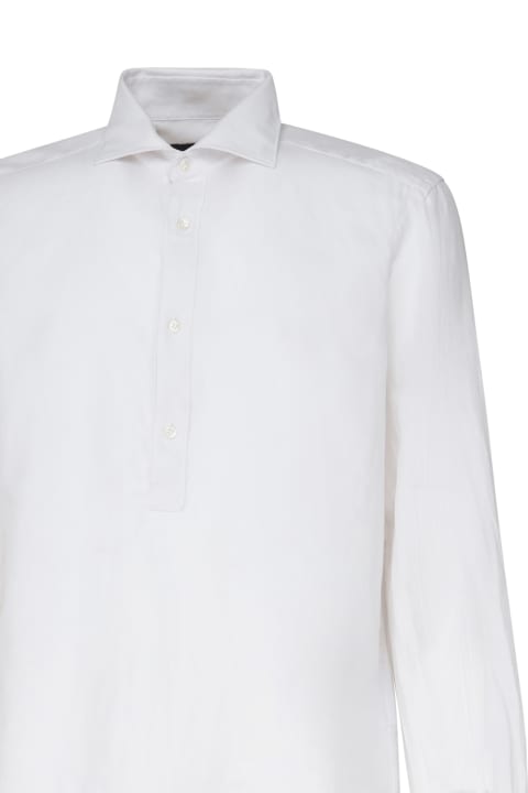 Fay Shirts for Men Fay Polo Shirt With Spread Collar