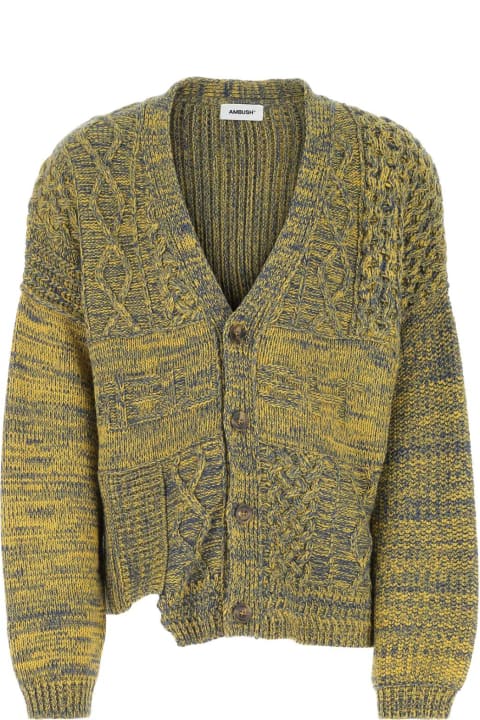 AMBUSH Sweaters for Men AMBUSH Two-tone Nylon Blend Oversize Cardigan