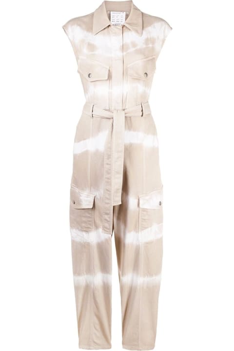 Fashion for Women Stella McCartney Tie-dye Belted Denim Jumpsuit