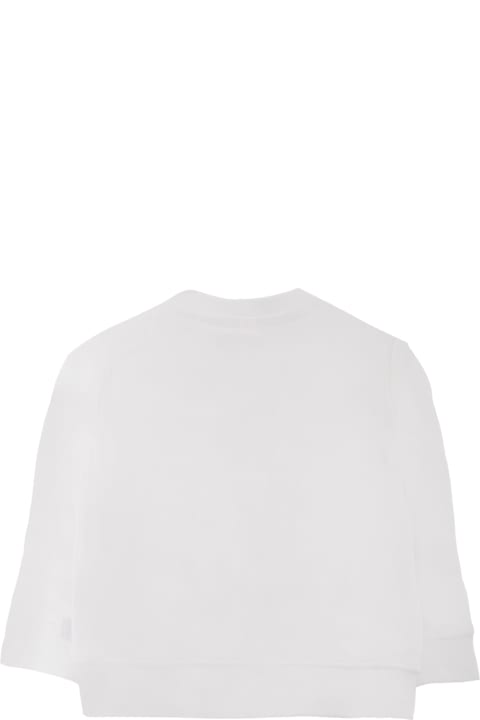 Homeware Stella McCartney Kids Ivory Sweatshirt For Baby Girl With Flowers Print