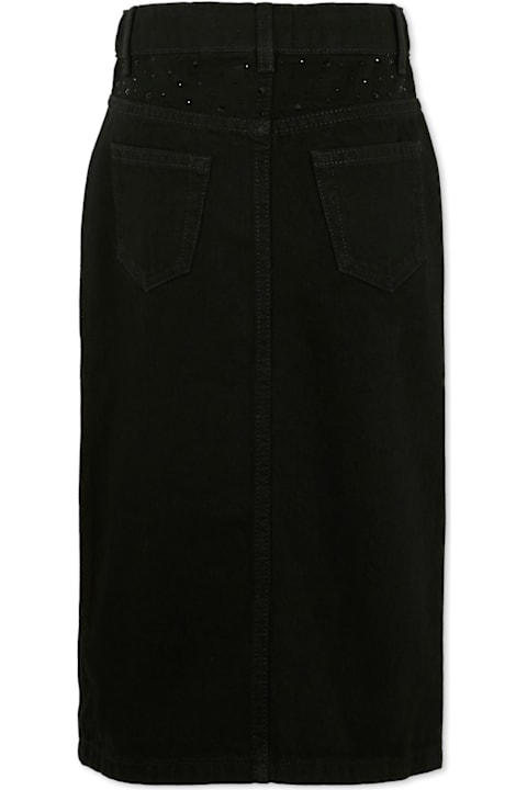 Rykiel Enfant for Women Rykiel Enfant Black Skirt For Girl With Rhinestones