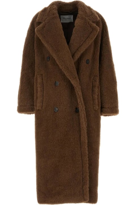 Max Mara Coats & Jackets for Women Max Mara Brown Alpaca Blend Coat