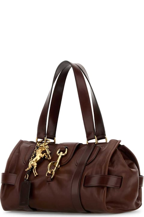 Homeware Chloé Brown Leather Kerala 25 Shopping Bag