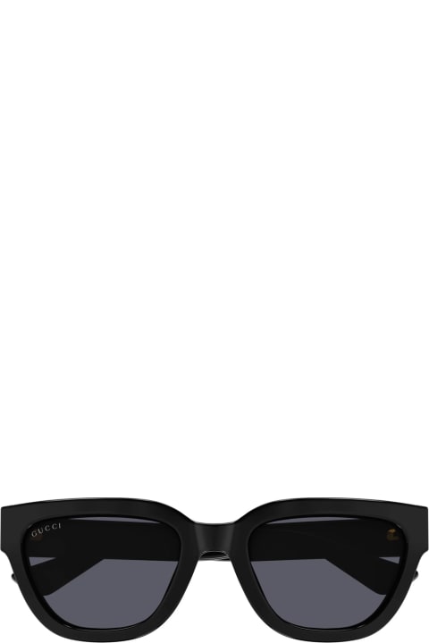 Accessories for Women Gucci Eyewear Gg1578s Linea Gg Logo 001 Black Grey Sunglasses