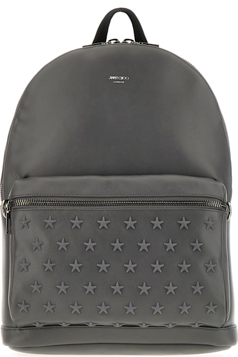 Bags for Men Jimmy Choo Dark Grey Leather Backpack