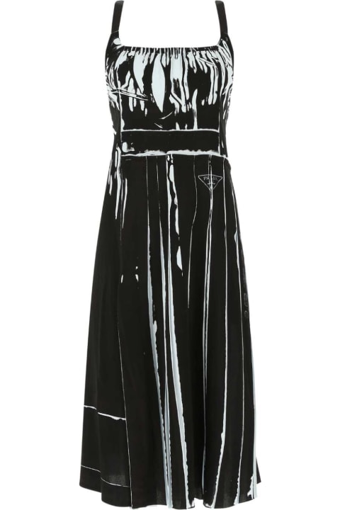 Prada for Women Prada Printed Stretch Viscose Dress