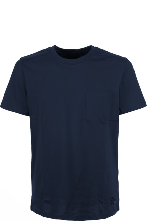 Peuterey Topwear for Men Peuterey Navy Blue T-shirt With Pocket
