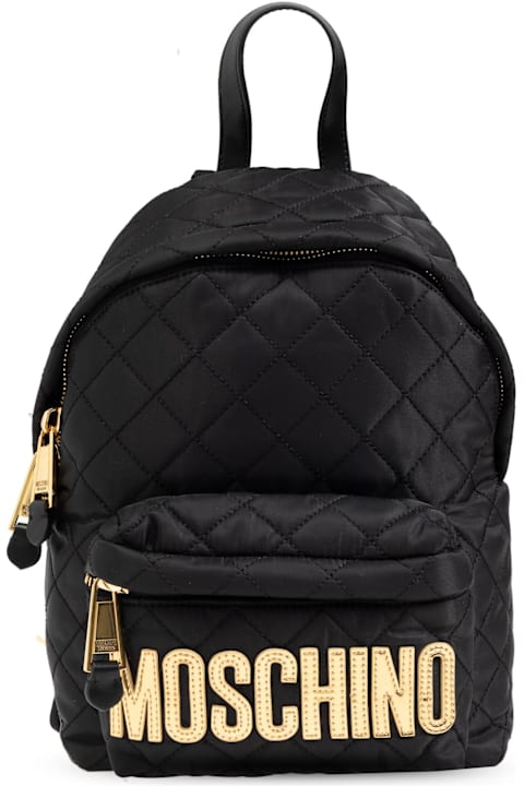 Moschino حقائب ظهر لـ السيدات Moschino Quilted Backpack With Logo