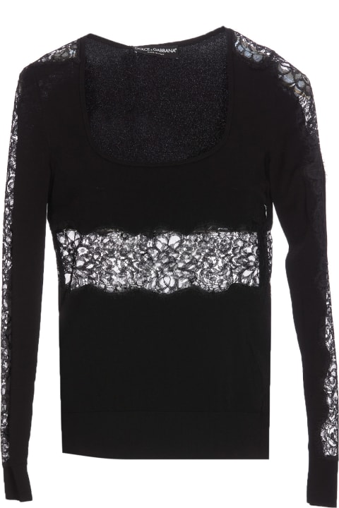 Dolce & Gabbana Sweaters for Women Dolce & Gabbana Lace Pullover