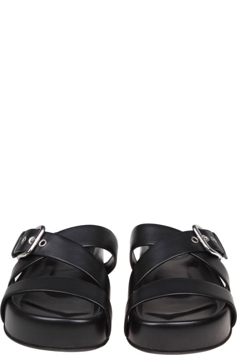 AGL Sandals for Women AGL Jane Slides In Black Leather