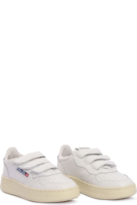 Autry Kidstripes Low Kid Leat/four Wht/wht Sneakers