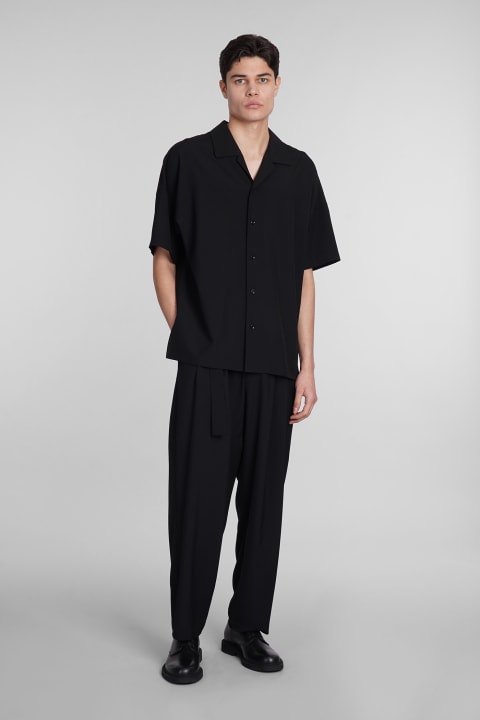 Attachment Shirts for Men Attachment Shirt In Black Wool