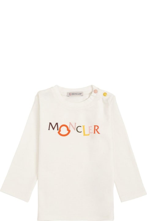 Sale for Baby Boys Moncler Logo Print T-shirt