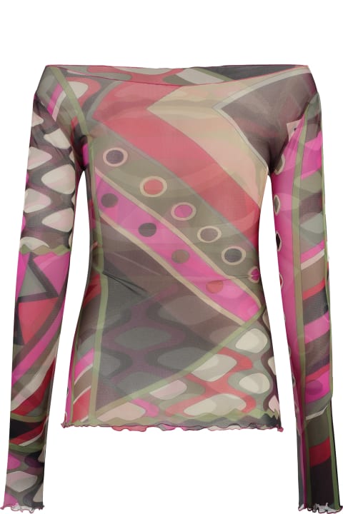 Clothing for Women Pucci Printed Long-sleeve Top