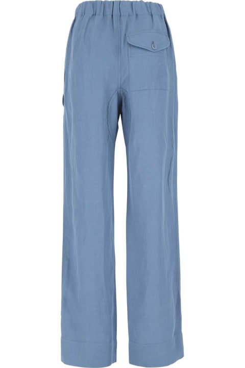 Stella McCartney Pants & Shorts for Women Stella McCartney Light-blue Viscose Blend Pant
