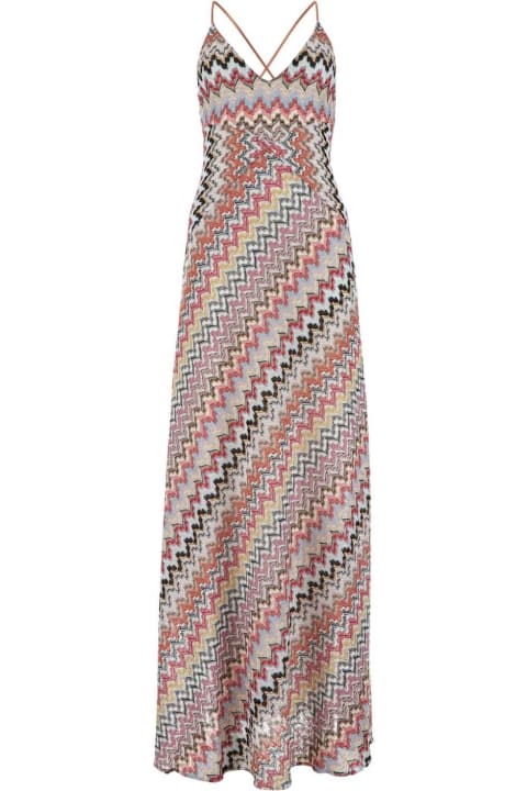 Fashion for Women Missoni Embroidered Viscose Blend Long Dress