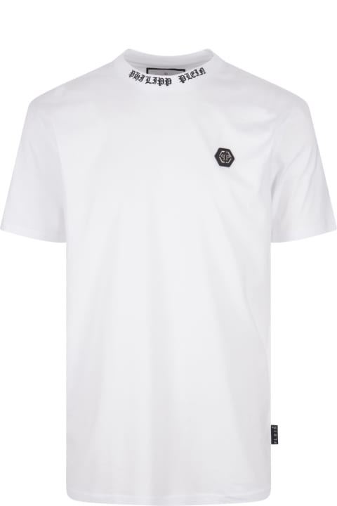 Philipp Plein for Men Philipp Plein White T-shirt With Embroidered Logo