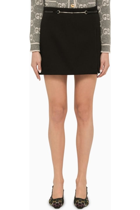 Clothing for Women Gucci Black Cotton Miniskirt