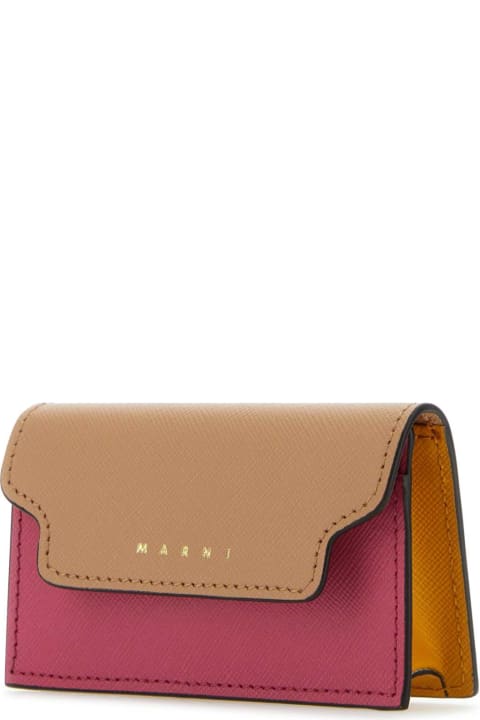 Wallets for Women Marni Multicolor Leather Business Card Holder