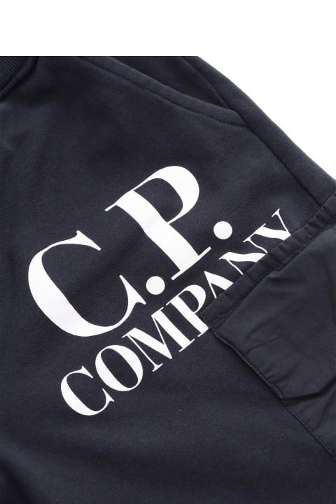 C.P. Company Undersixteen for Boys C.P. Company Undersixteen Black Sweatshirt Pants