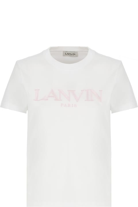 Topwear for Women Lanvin Cotton Logoed T-shirt