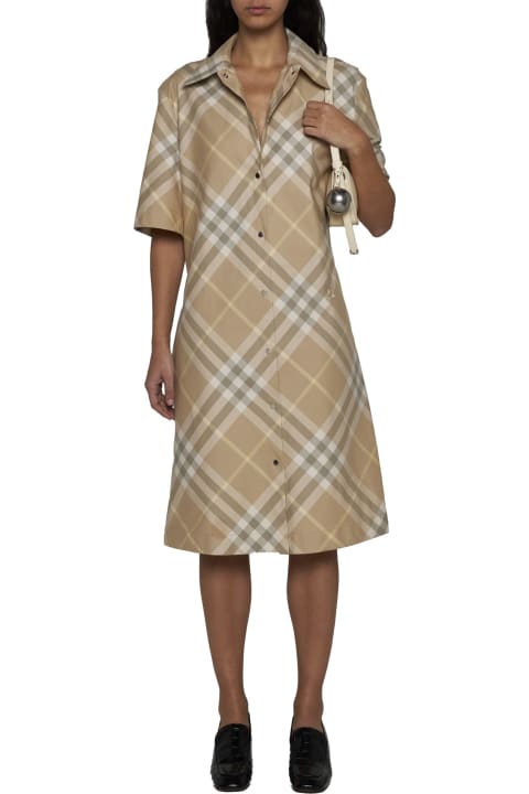 Burberry Dresses for Women Burberry Vintage-check Short-sleeved Shirt Dress