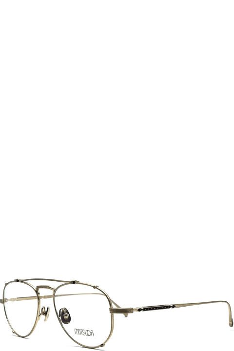 メンズ Matsudaのアイウェア Matsuda M3142 - Brushed Gold Rx Glasses