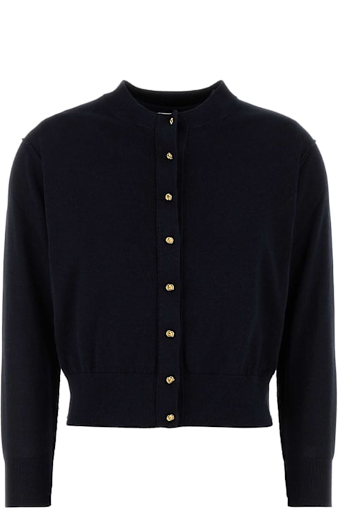 Homeware Bottega Veneta Midnight Blue Cotton Blend Twin-set