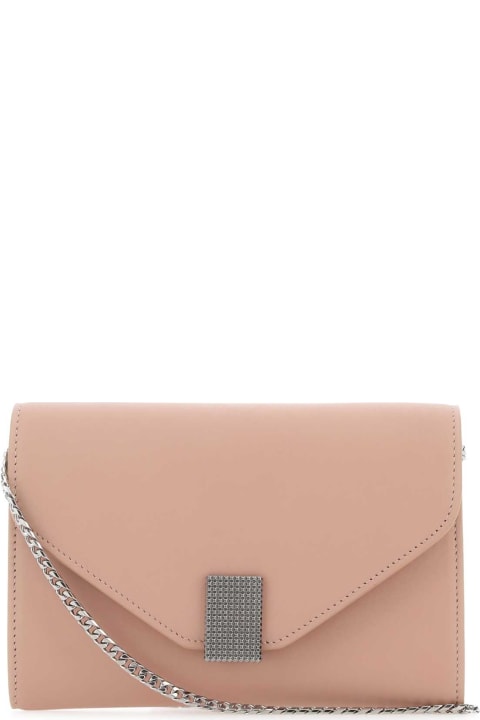 Bags Sale for Women Lanvin Antiqued Pink Leather Concerto Clutch