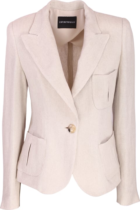Emporio Armani Coats & Jackets for Women Emporio Armani Emporio Armani Jackets Sand