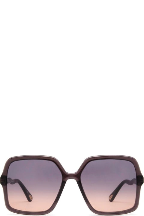 ウィメンズ Chloé Eyewearのアイウェア Chloé Eyewear Rectangle Frame Sunglasses