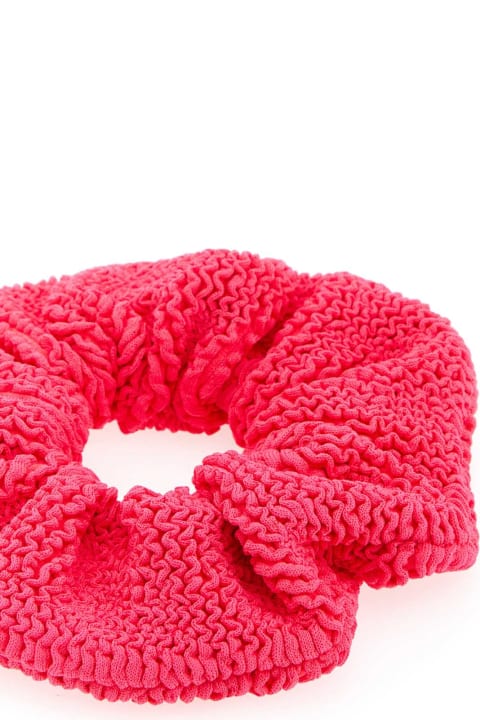 Hunza G for Women Hunza G Fluo Pink Fabric Scrunchie