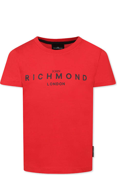 Homeware Richmond Red T-shirt For Boy With Logo