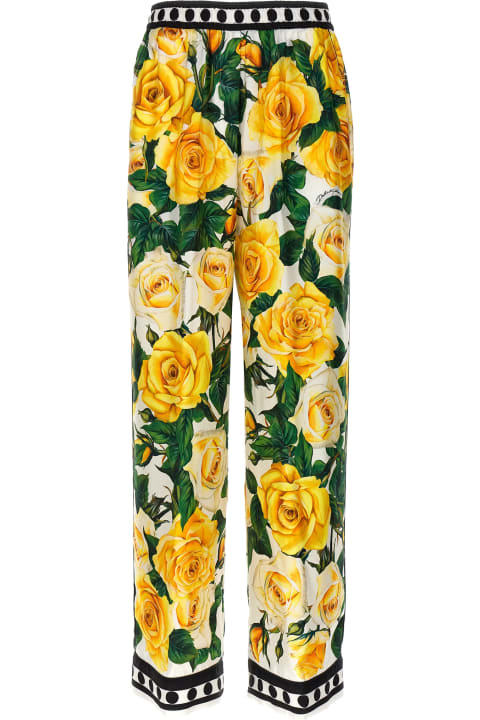 Dolce & Gabbana for Women Dolce & Gabbana 'rose Gialle' Trousers