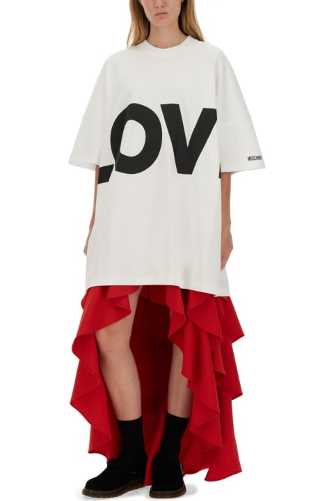 Moschino for Kids Moschino Crepe Skirt With Ruffles