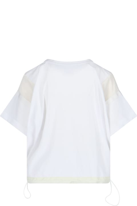 ウィメンズ新着アイテム Sacai Nylon Detail T-shirt