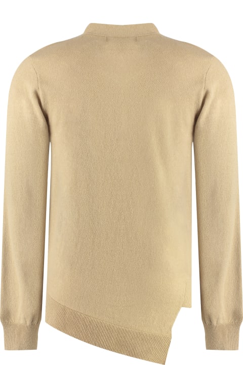 Comme des Garçons Shirt Sweaters for Men Comme des Garçons Shirt Lacoste X Comme Des Garçons - Wool Cardigan