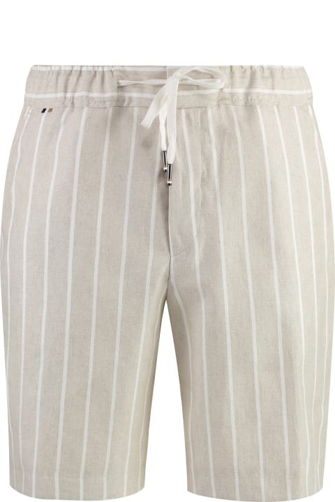 Hugo Boss Pants for Men Hugo Boss Linen Bermuda-shorts