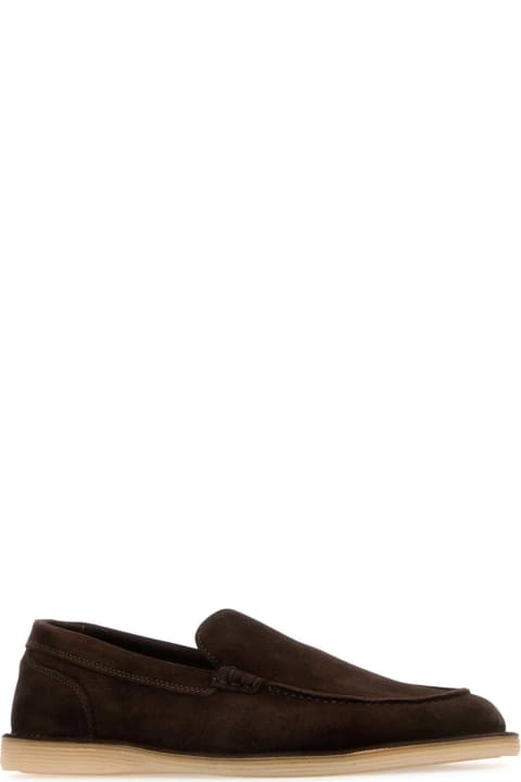 Homeware Dolce 
Gabbana Chocolate Suede New Florio Loafers