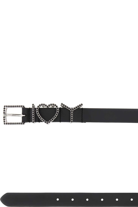 Belts for Women Y/Project Black Leather Belt