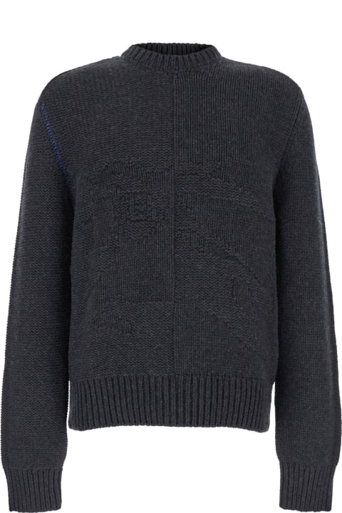 Homeware Burberry Equestrian Knight Jacquard Motif Cashmere Sweater