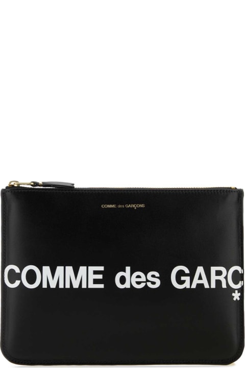 Accessories for Women Comme des Garçons Black Leather Pouch