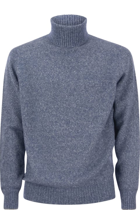 Brunello Cucinelli for Men Brunello Cucinelli Turtleneck Sweater In Alpaca, Cotton And Wool