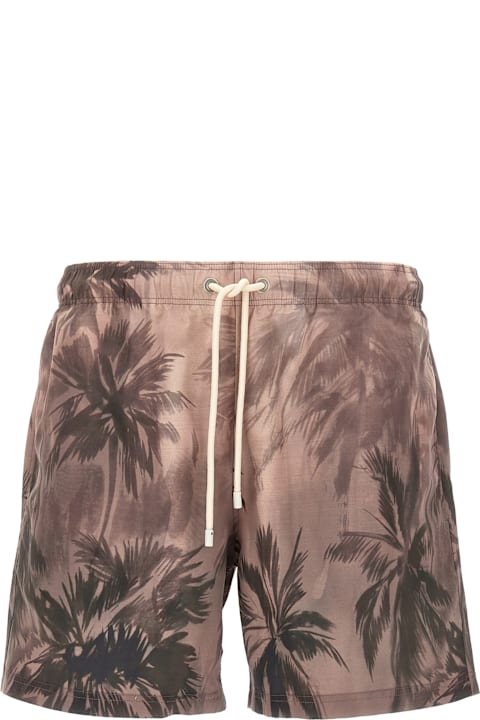 Palm Angels Swimwear for Men Palm Angels 'sunset Palms' Swimsuit
