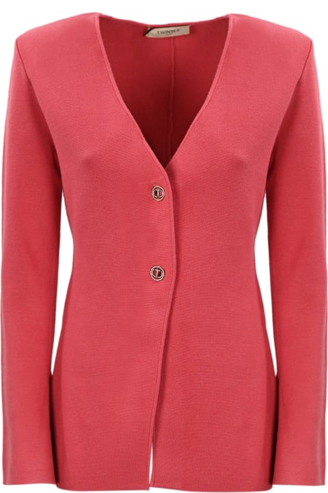 TwinSet Sweaters for Women TwinSet Cardigan Jacket With Buttons TwinSet