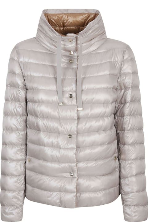Herno Coats & Jackets for Women Herno Funnel Neck Reversible Puffer Jacket